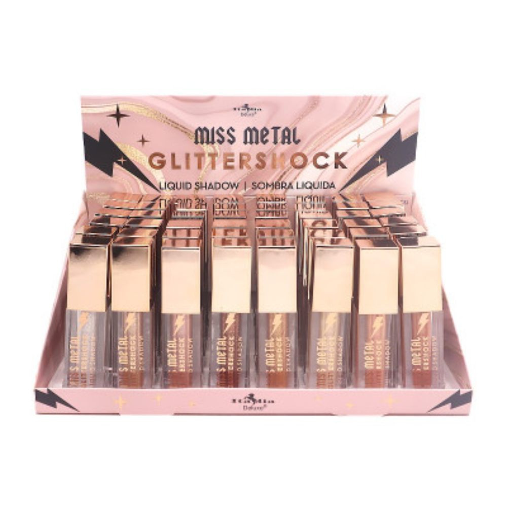 Display - Miss Metals Glittershock Liquid Shadows - 48 Pcs