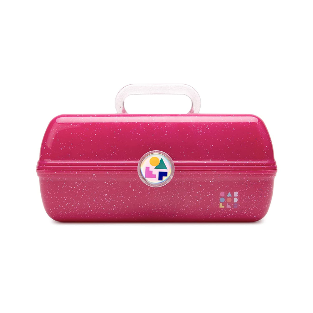 Caboodles On-The-Go Girl Makeup Box, Silver Sparkle