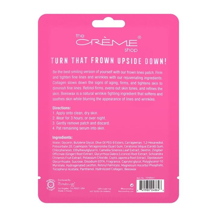 Turn That Frown Upside Down! - Hydrogel Frown Line Patches for Unscented - MAKEUPMX Distribuidora