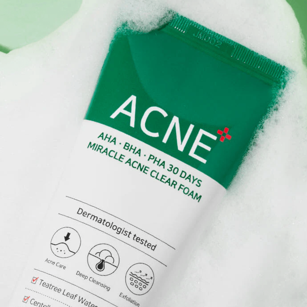 Aha, Bha, Pha 30 Days Miracle Acne Foam - MAKEUPMX Distribuidora