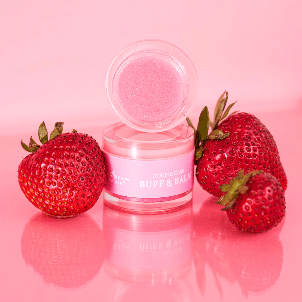 Display - Double Care Buff And Balm Sugar Scrub & Lip Repair - 24 Pcs - MAKEUPMX Distribuidora