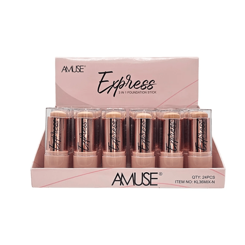 Display - Express 3 - In - 1 Foundation Stick - 24 Pcs - MAKEUPMX Distribuidora