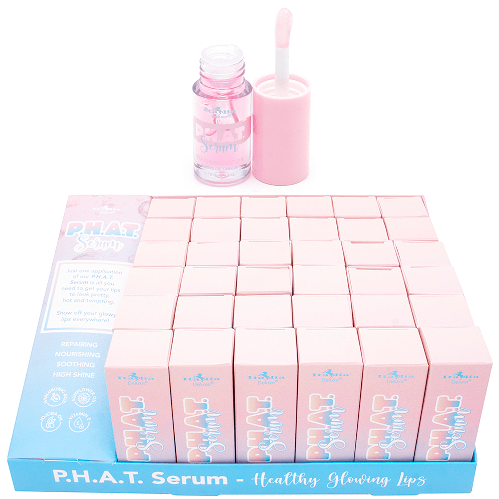 Display - P.H.A.T. Repairing Lip Serum - 36 Pcs - MAKEUPMX Distribuidora