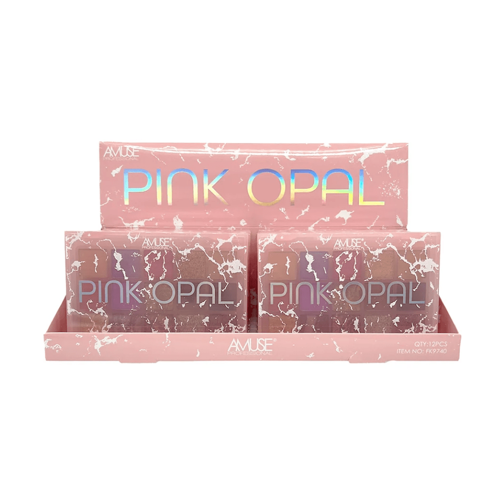 Display - Pink Opal Eyeshadow Palette - 12 Pcs - MAKEUPMX Distribuidora
