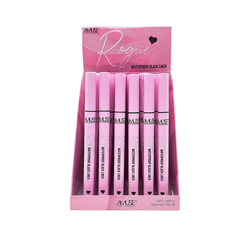 Display - Rogue Waterproof Black Eyeliner - 36 Pcs - MAKEUPMX Distribuidora