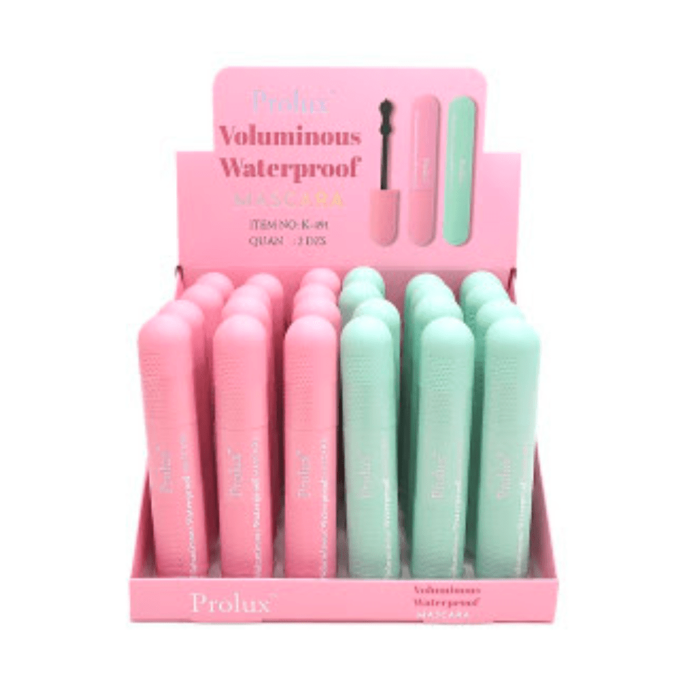 Display - Voluminous Waterproof Mascara - 24Pcs - MAKEUPMX Distribuidora
