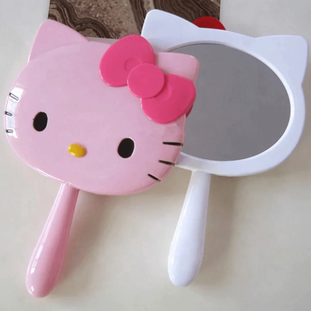 Hello Kitty Hand Mirror - Pink - MAKEUPMX Distribuidora