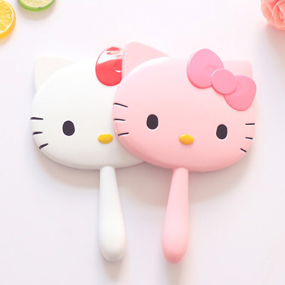 Hello Kitty Hand Mirror - Pink - MAKEUPMX Distribuidora