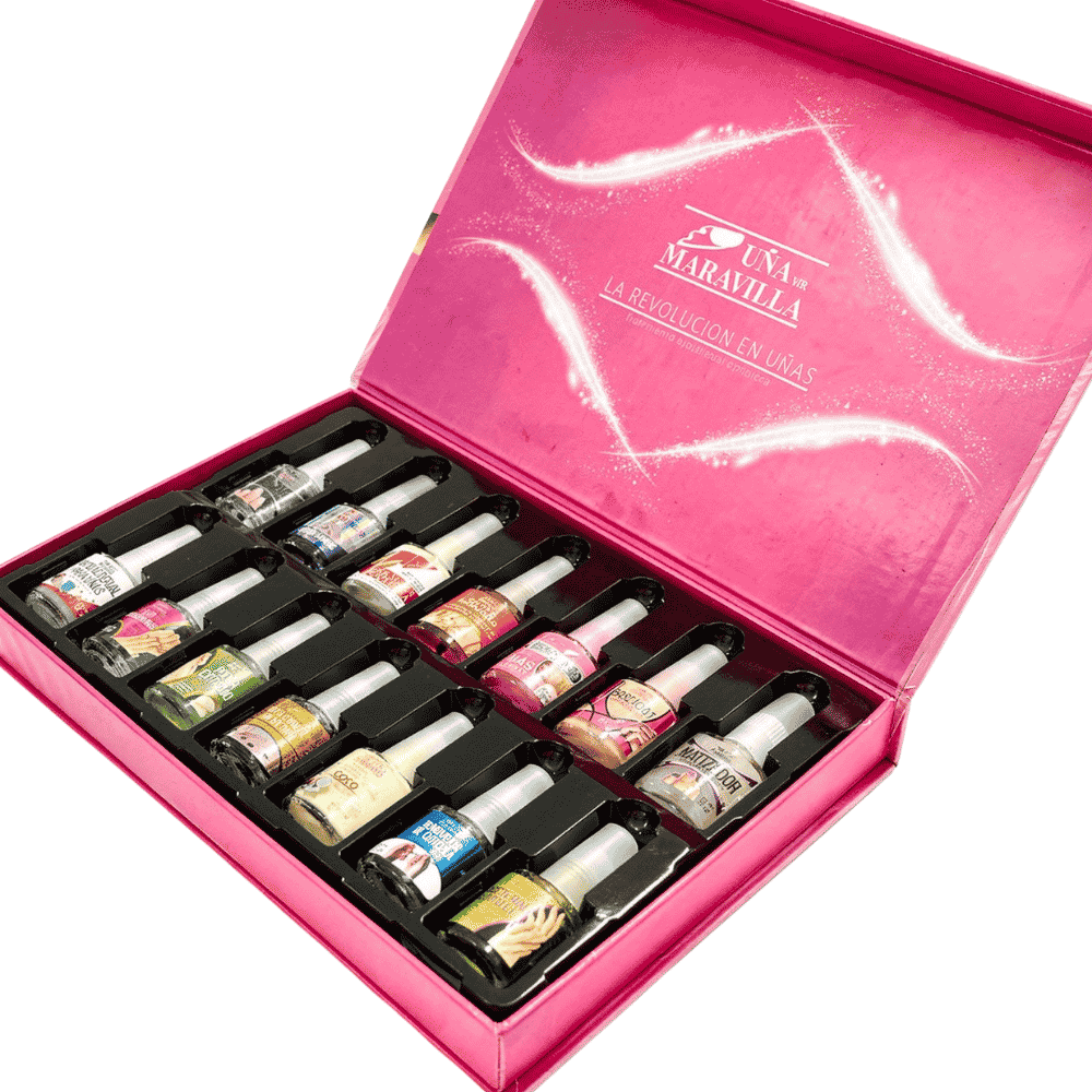 Kit 14 pz - Colección Esmaltes Tratamientos Uñas KJ Beauty - MAKEUPMX Distribuidora