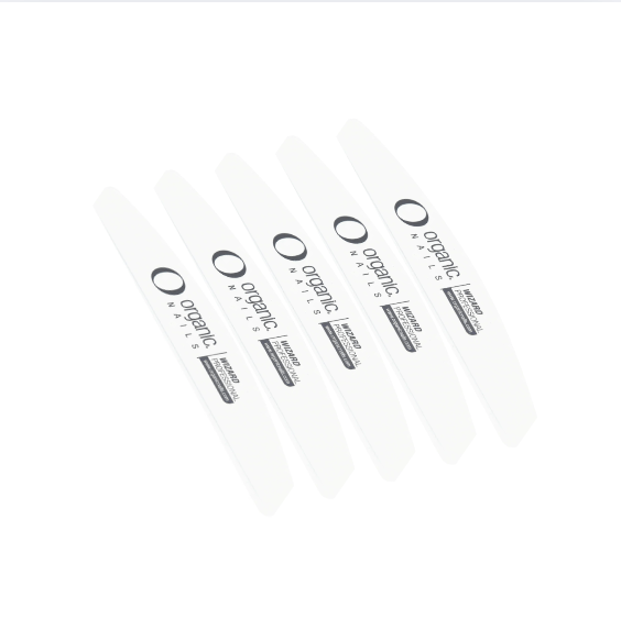 Pack 5 Pz - Nails Lima Profesional Wizard Blanco - MAKEUPMX Distribuidora