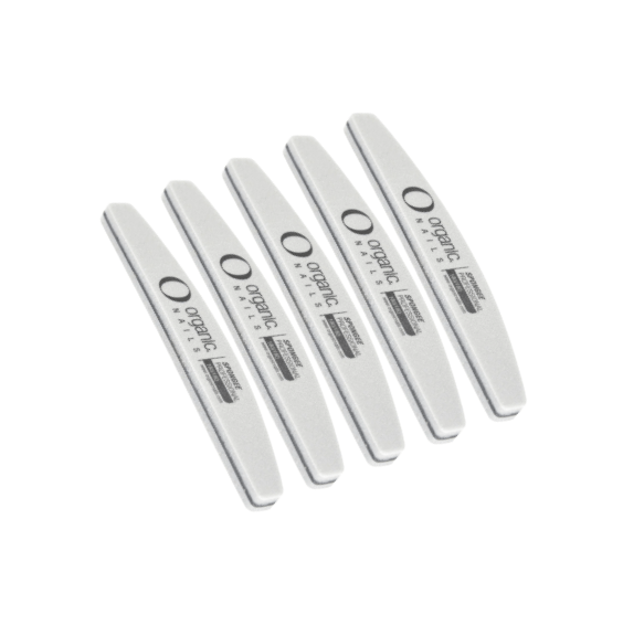 Pack 5 Pz - Organic Nails Lima Profesional 180/180 Negro - MAKEUPMX Distribuidora