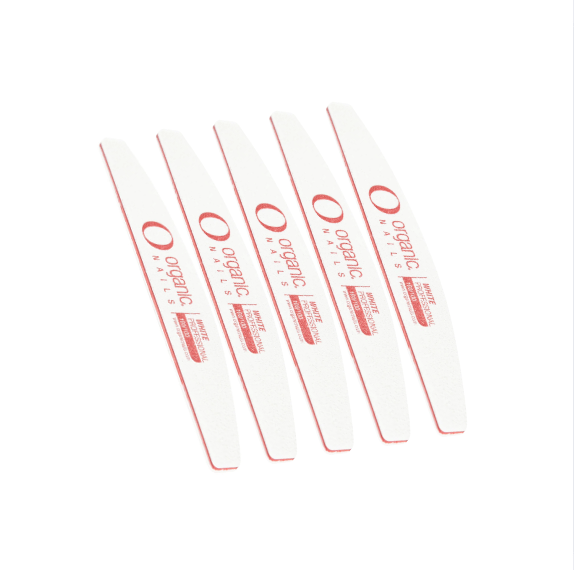 Pack 5 Pz - Organic Nails Lima White Professional 100/100 - MAKEUPMX Distribuidora