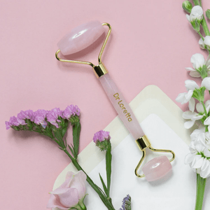 Rose Quartz Facial Roller - MAKEUPMX Distribuidora