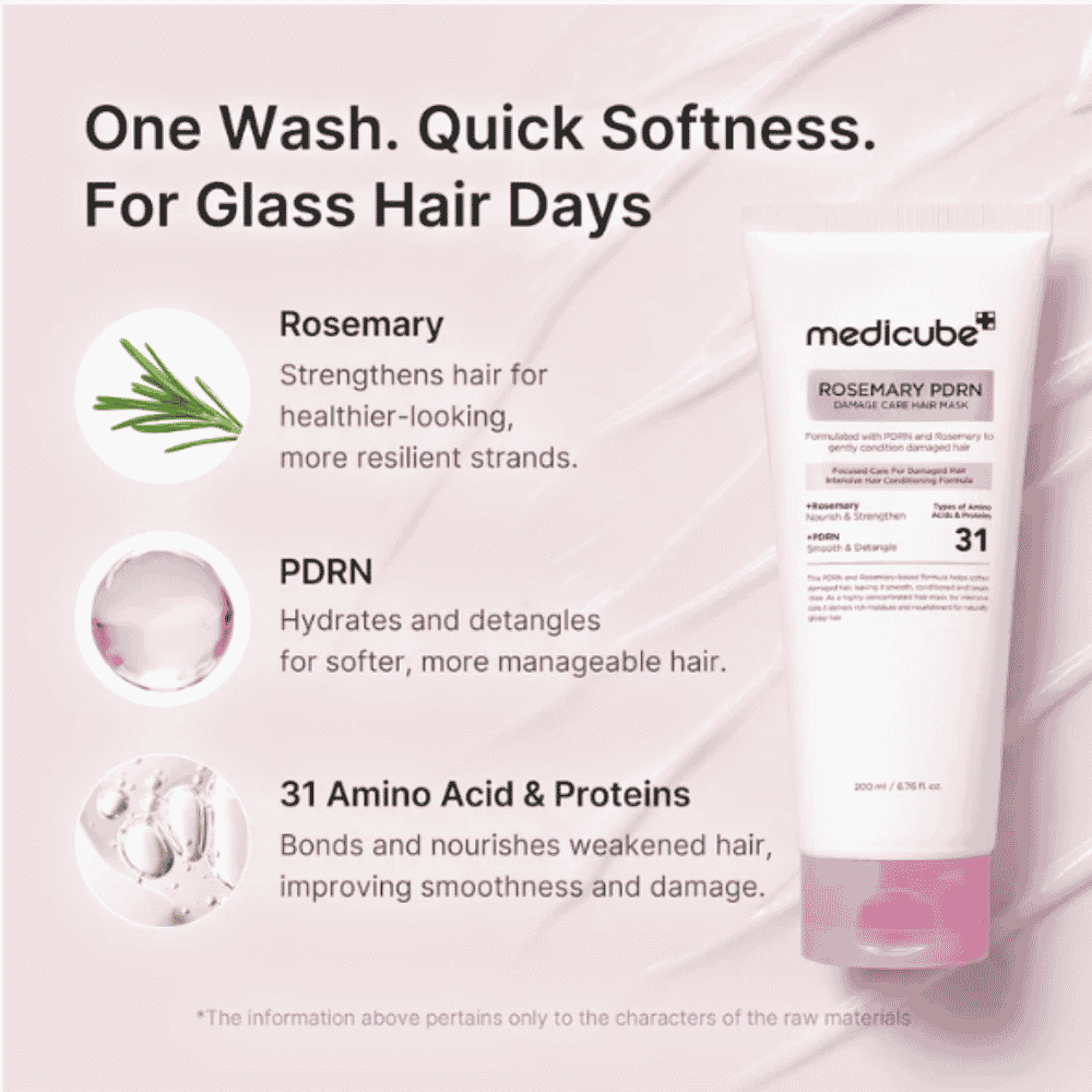 Rosemary PDRN Damage Care Hair Mask - MAKEUPMX Distribuidora
