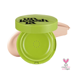 Satin Green Cushion - MAKEUPMX Distribuidora