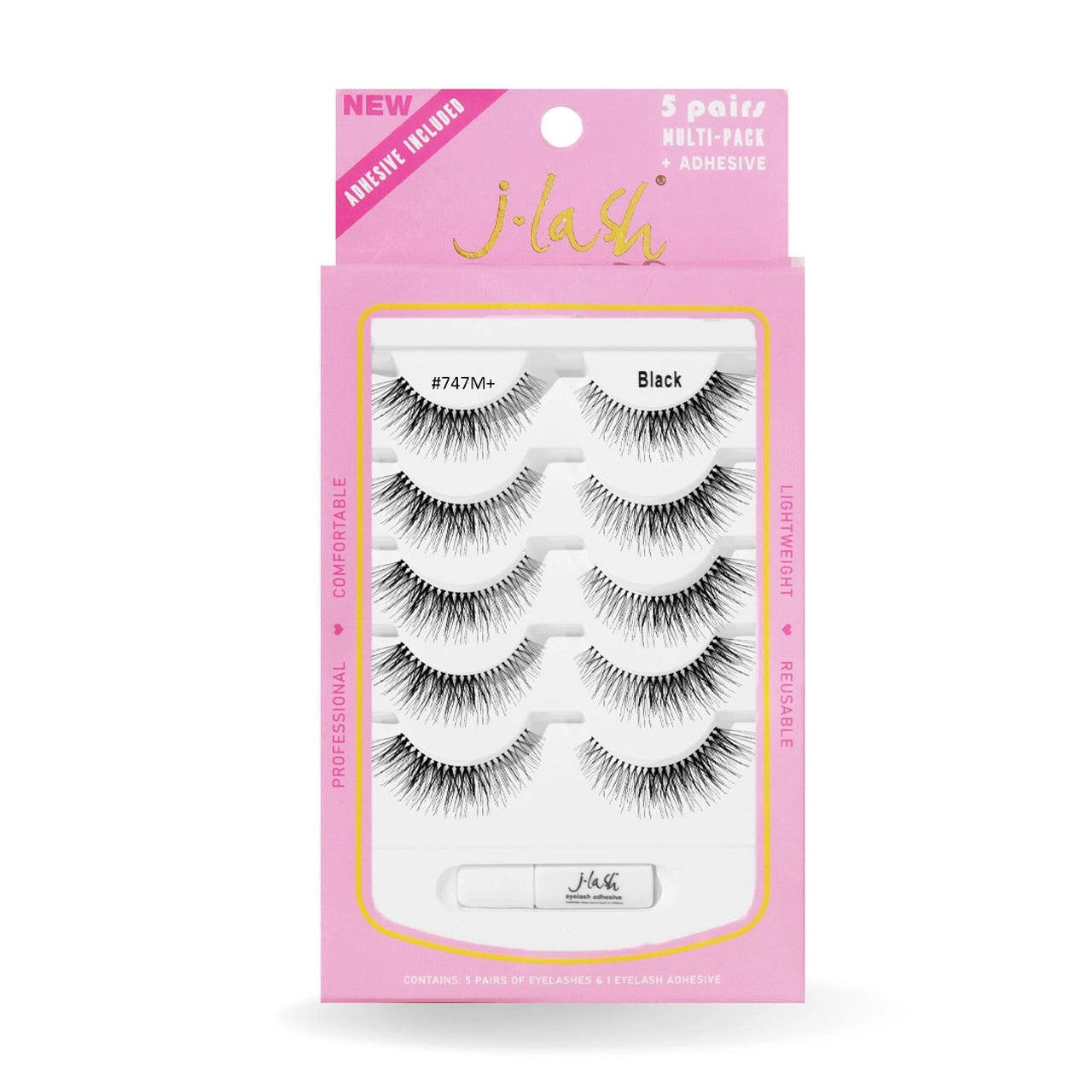 5 - Pair Lash Kit C/Pegamento - MAKEUPMX Distribuidora