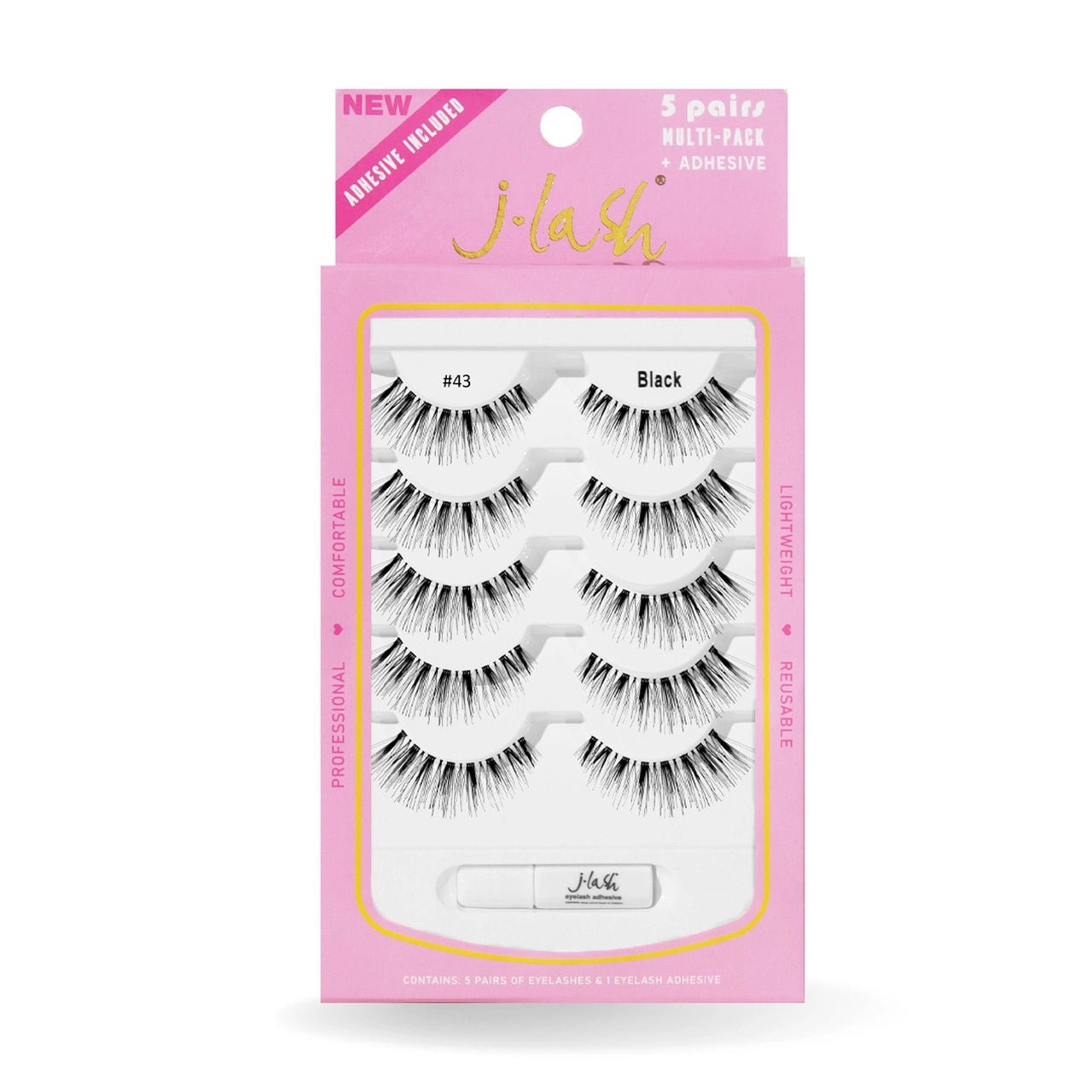 5 - Pair Lash Kit C/Pegamento - MAKEUPMX Distribuidora
