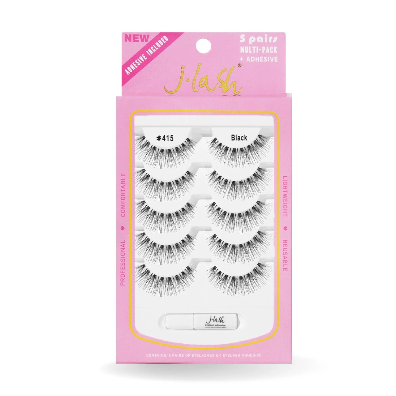 5 - Pair Lash Kit C/Pegamento - MAKEUPMX Distribuidora