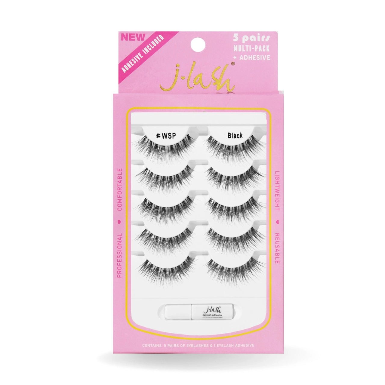 5 - Pair Lash Kit C/Pegamento - MAKEUPMX Distribuidora