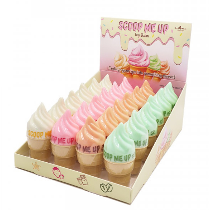 Display - Scoop Me Up Icy Lip Balm - 24Pcs