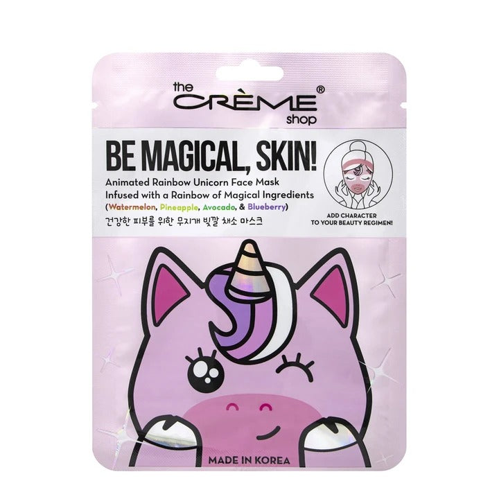 Be Magical, Skin! Rainbow Unicorn Face Mask - Rainbow Of Magical Ingredients