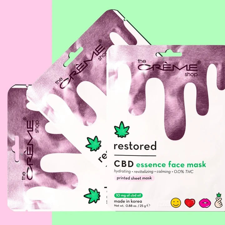 Restored Cbd Essence Printed Face Mask