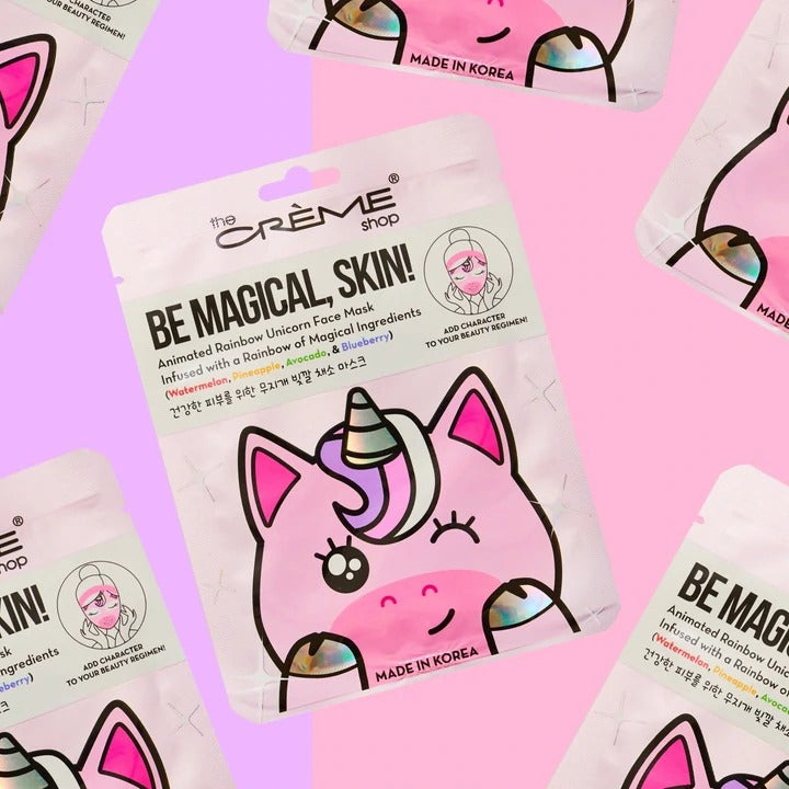 Be Magical, Skin! Rainbow Unicorn Face Mask - Rainbow Of Magical Ingredients