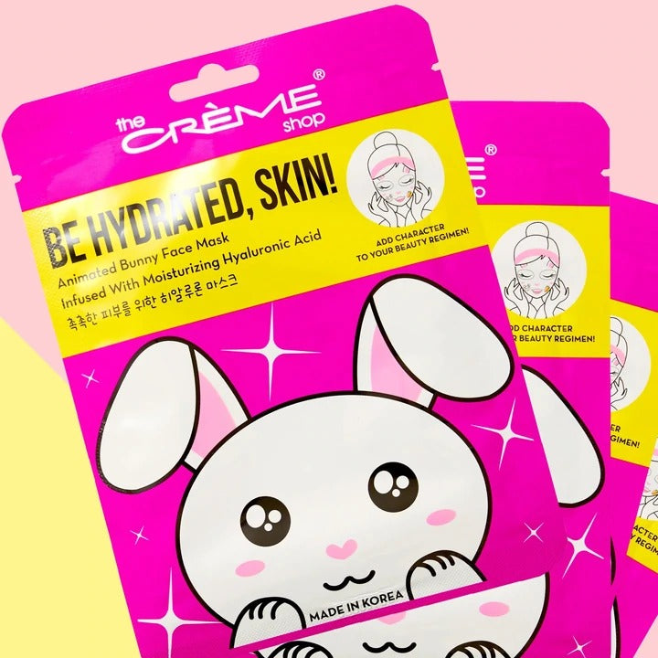 Be Hydrated, Skin! Bunny Face Mask - Moisturizing Hyaluronic Acid