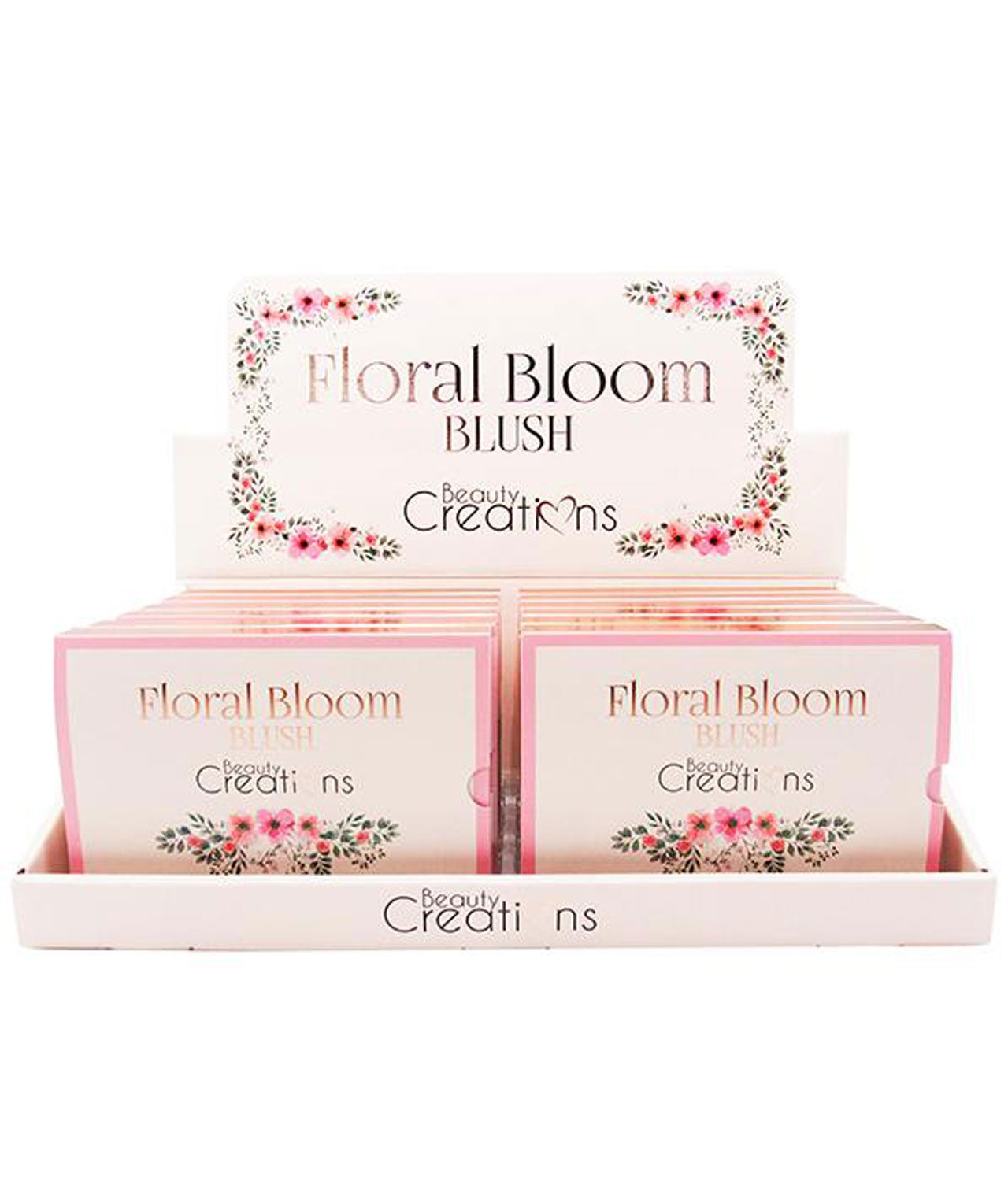 Display - Floral Bloom Blush Palette - 12 Pcs