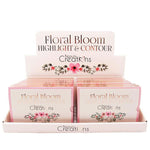 Display - Floral Bloom Highlight & Contour Kit - 12 Pcs