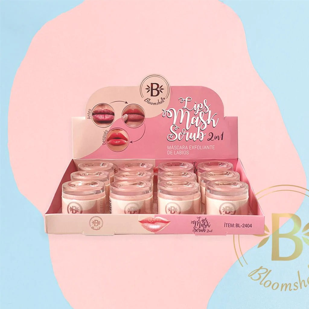 Display - Lips Mask Scrub 2 In 1 - 12 Pcs