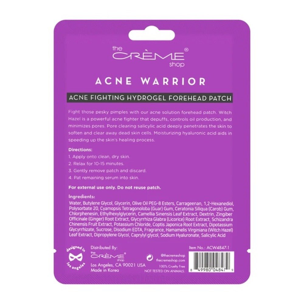 Acne Fighting Hydrogel Forehead Patch - MAKEUPMX Distribuidora