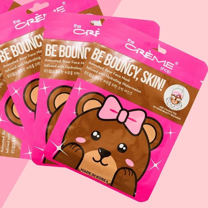 Be Bouncy, Skin! Bear Face Mask - Hydrating Watermelon - MAKEUPMX Distribuidora