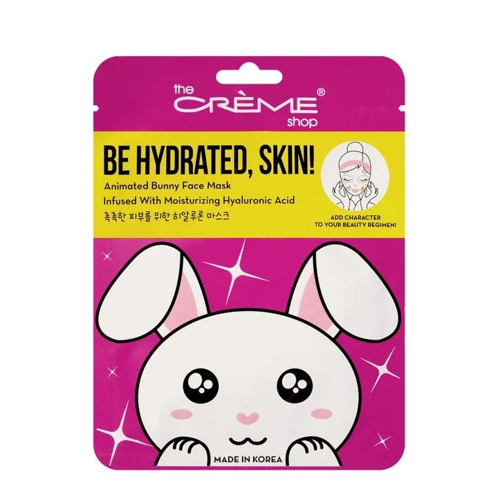 Be Hydrated, Skin! Bunny Face Mask - Moisturizing Hyaluronic Acid - MAKEUPMX Distribuidora