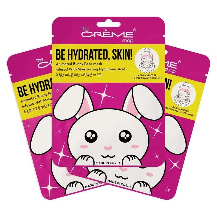 Be Hydrated, Skin! Bunny Face Mask - Moisturizing Hyaluronic Acid - MAKEUPMX Distribuidora