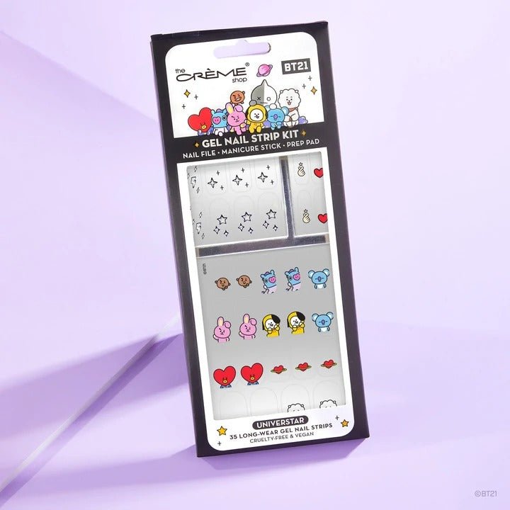 BT21: Universtar Gel Nail Strips (Set of 35) - MAKEUPMX Distribuidora