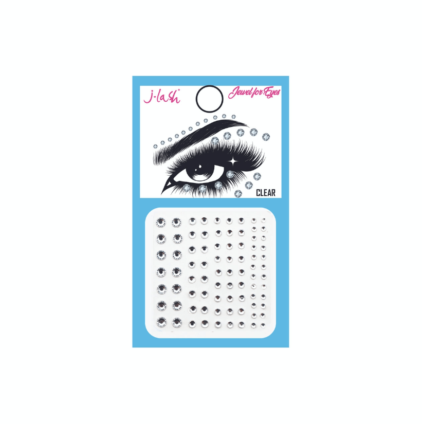Clear Rhinestone Jewels JE1 - MAKEUPMX Distribuidora