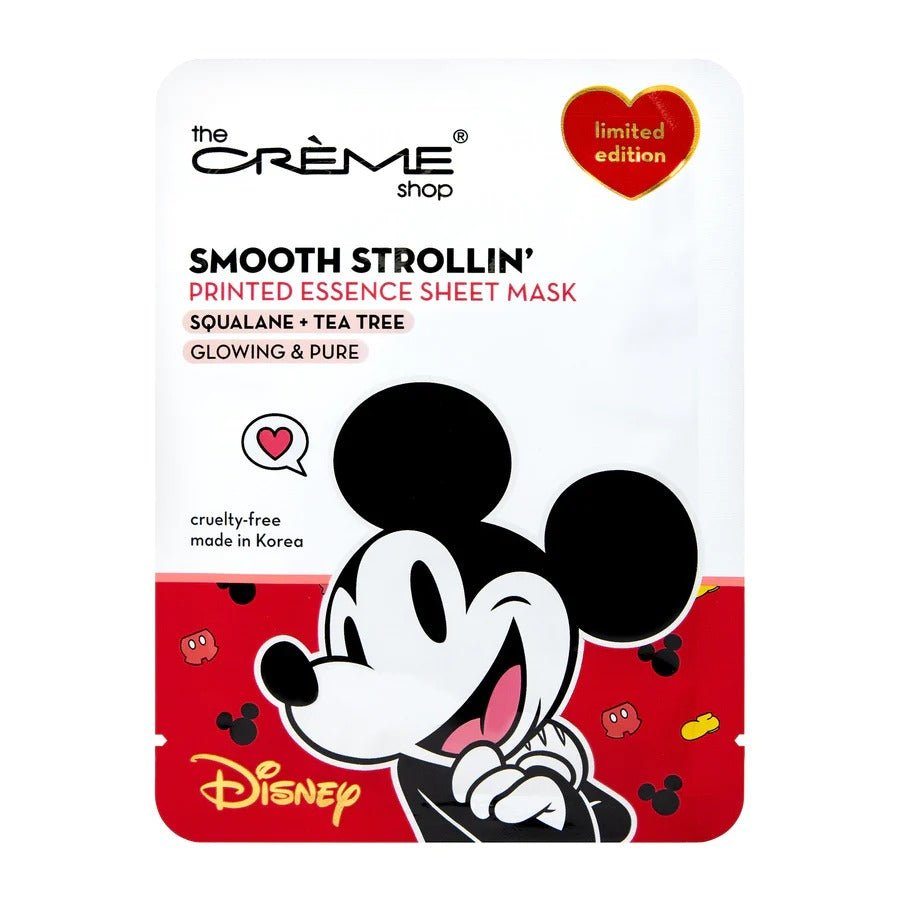 Disney Printed Sheet Mask Smooth Strollin Tea Tree - Fresh & Clear Mickey - MAKEUPMX Distribuidora
