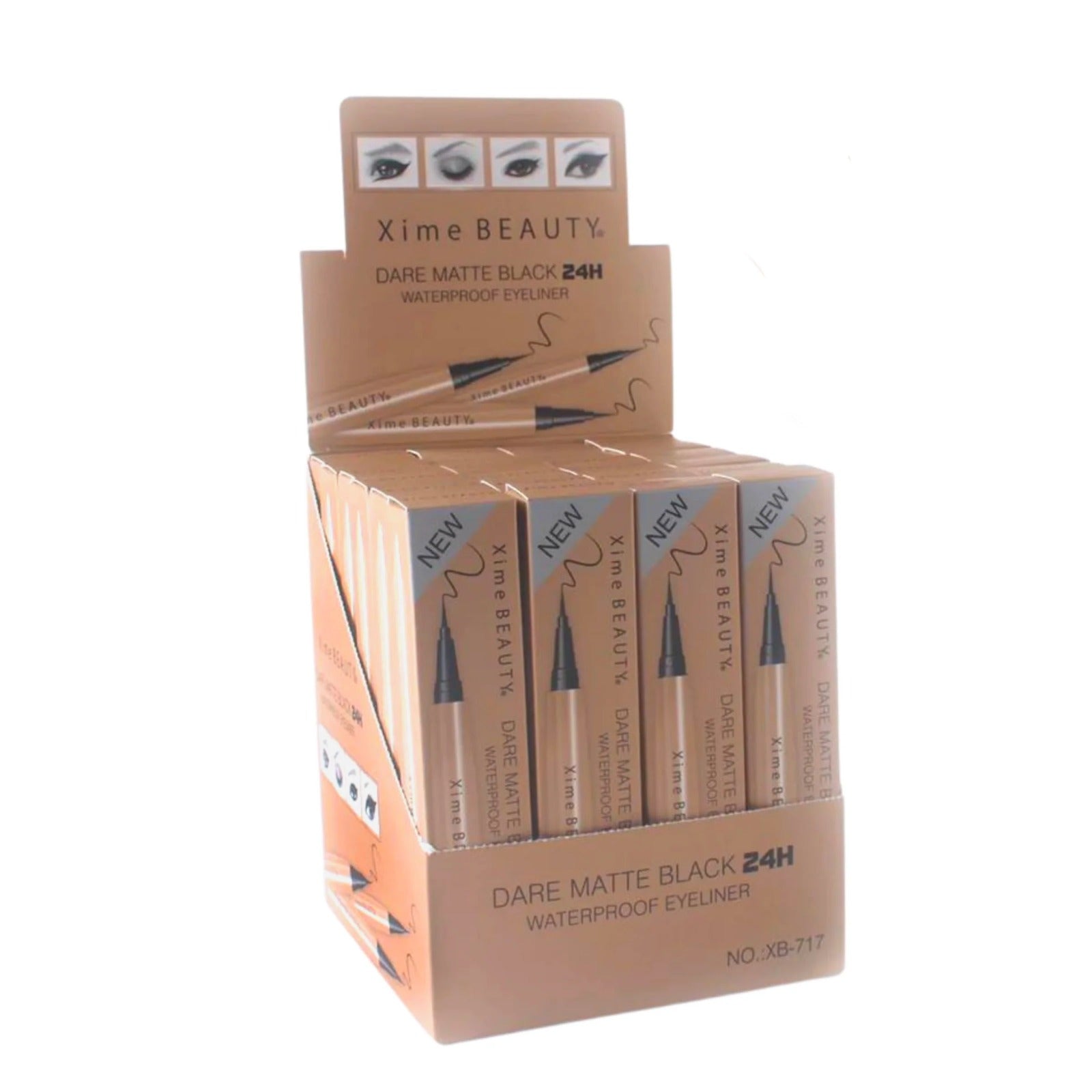 Display - Dare Matte Black Eyeliner - 24 Pcs - MAKEUPMX Distribuidora