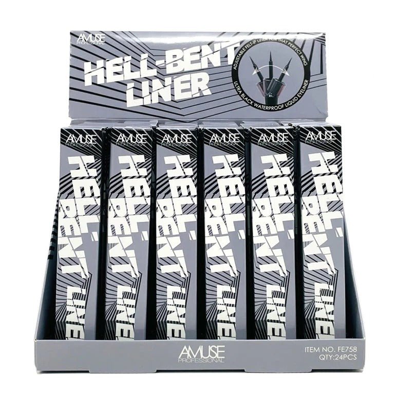 Display - Hell - Bent Liner - 24 Pcs - MAKEUPMX Distribuidora