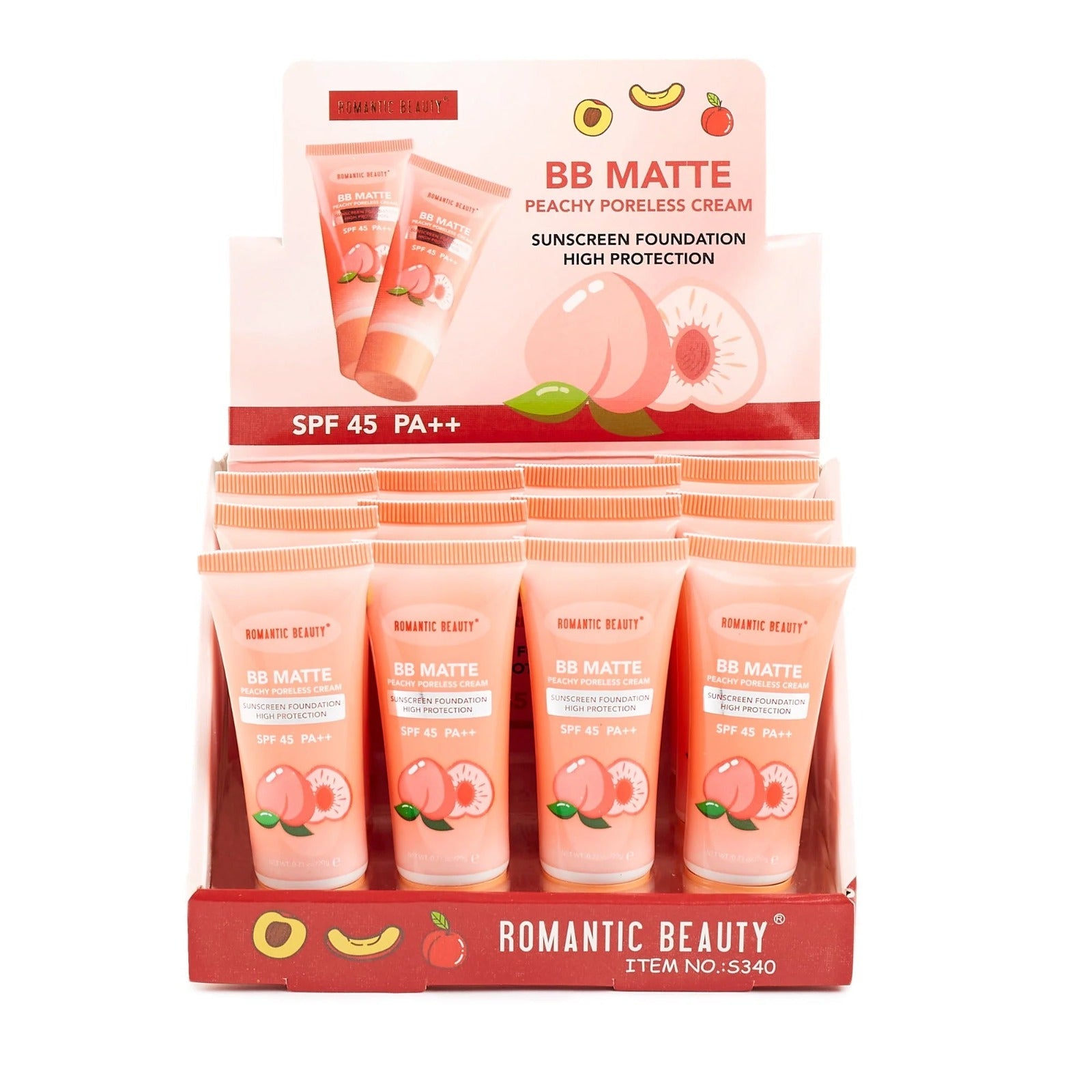 Display - Matte Sunscreen Foundation - 12 Pcs - MAKEUPMX Distribuidora