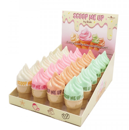 Display - Scoop Me Up Icy Lip Balm - 24Pcs - MAKEUPMX Distribuidora
