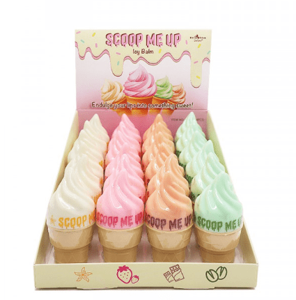 Display - Scoop Me Up Icy Lip Balm - 24Pcs - MAKEUPMX Distribuidora