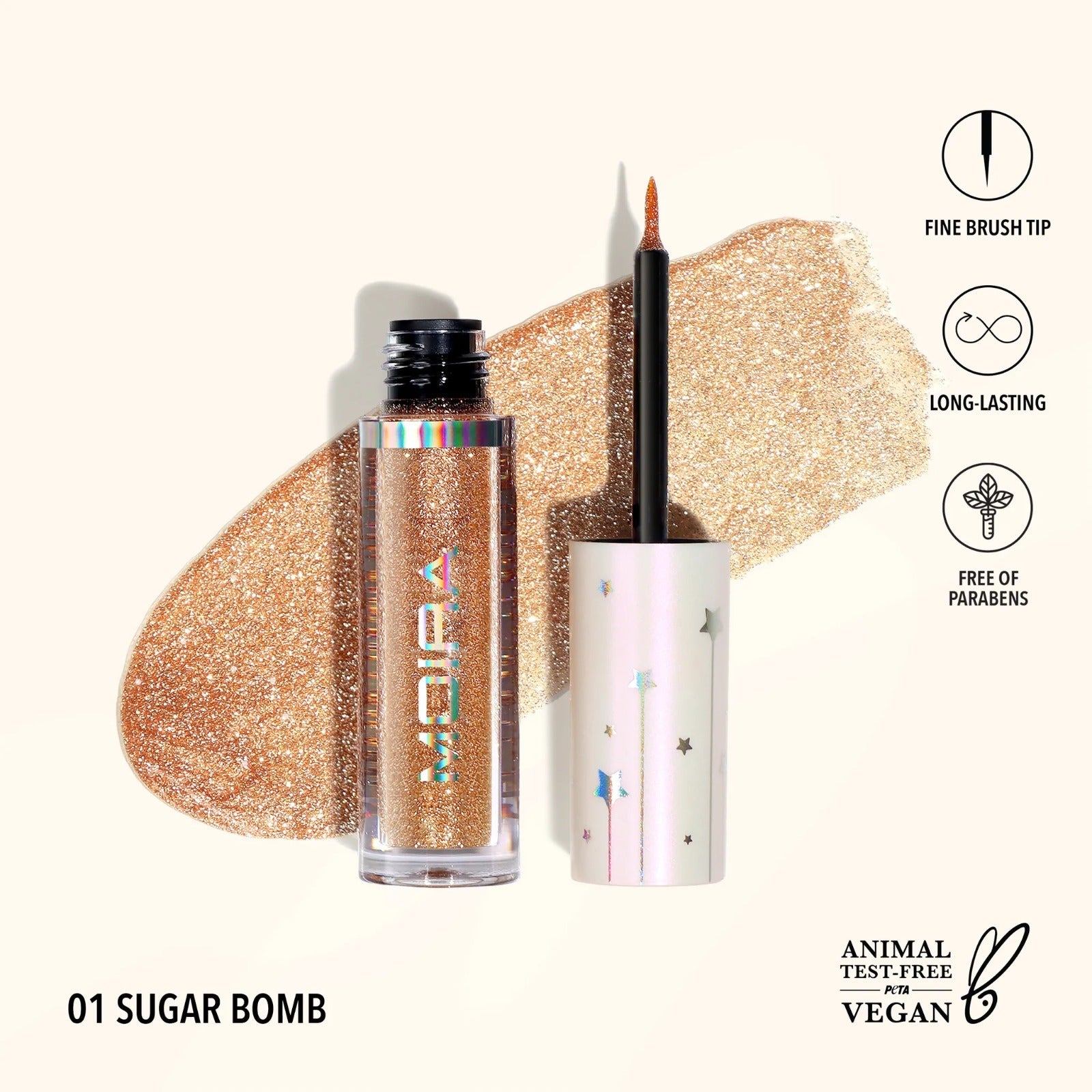 Glitter Eyeliner - MAKEUPMX Distribuidora