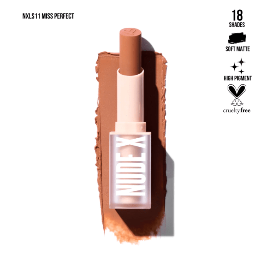 Nude X Lipstick - MAKEUPMX Distribuidora