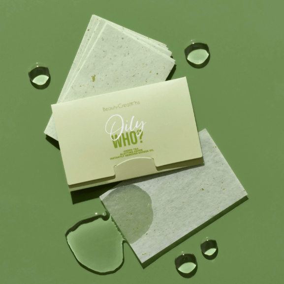 Oily Who Green Tea Blotting Paper - MAKEUPMX Distribuidora