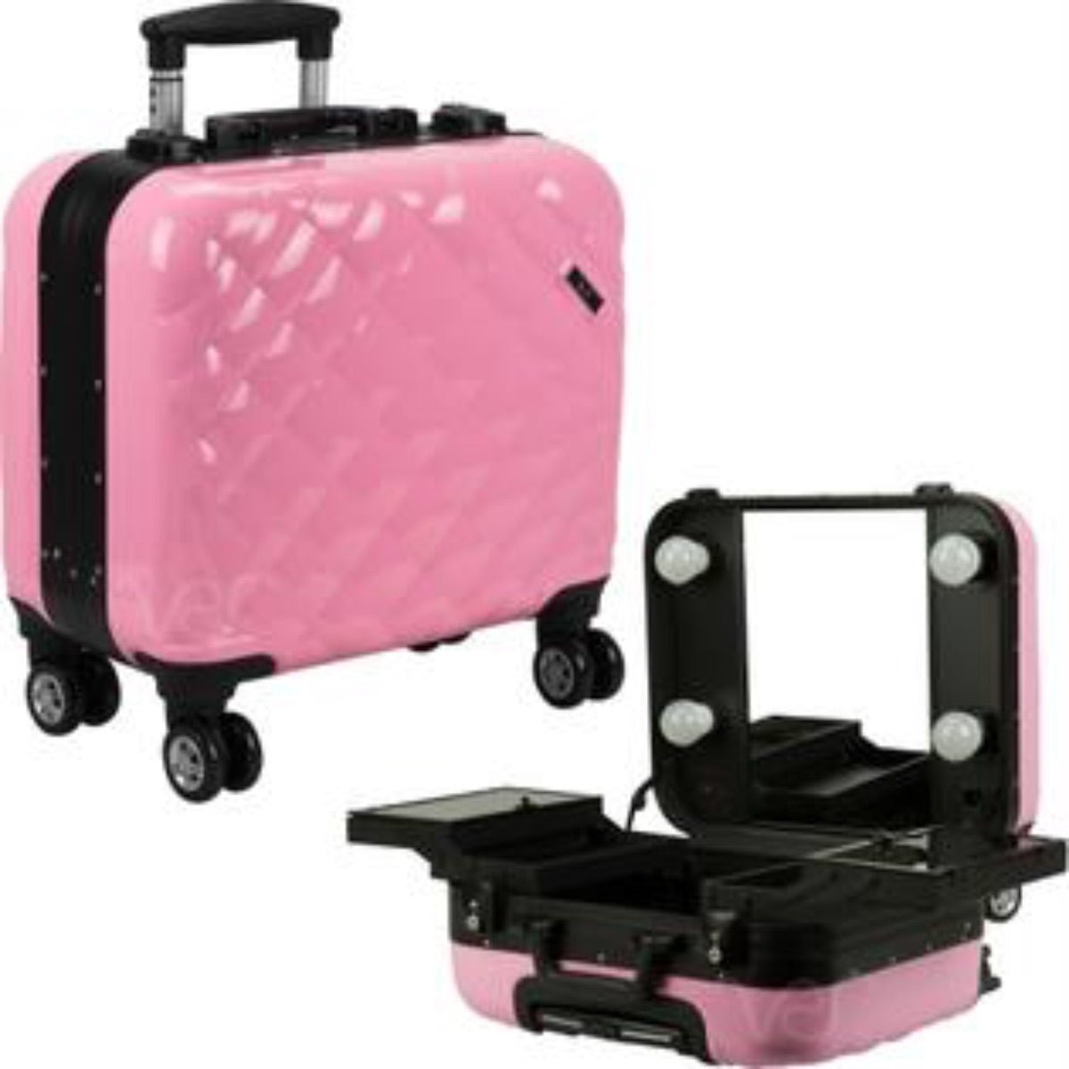 Pink Glam Studio Professional Makeup Case - MAKEUPMX Distribuidora