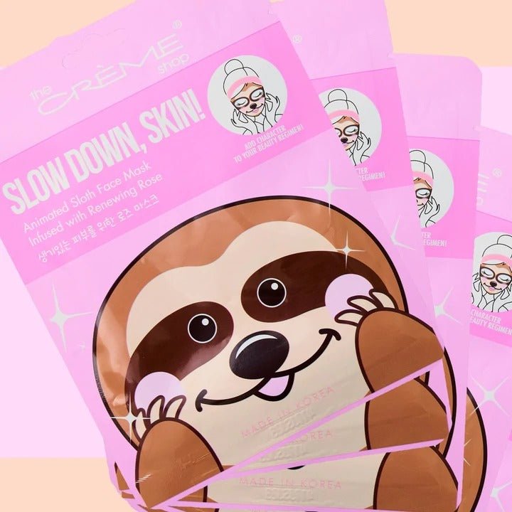 Slow Down, Skin! Sloth Face Mask - Renewing Rose - MAKEUPMX Distribuidora