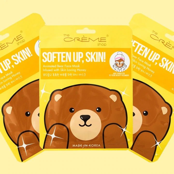Soften Up, Skin! Bear Face Mask - Skin Loving Honey - MAKEUPMX Distribuidora