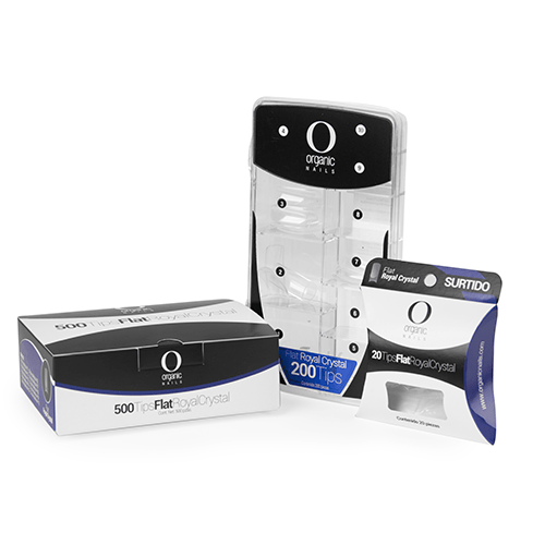 Tip Flat Royal Crystal C/20 Surtido - MAKEUPMX Distribuidora